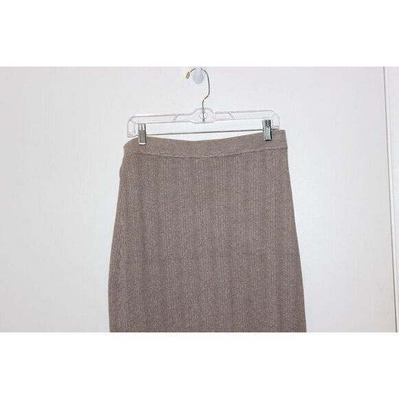 House Of Harlow  Beige Minimalist Midi Skirt Women Size Large - Picture 5 of 9